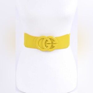 One Size Logo Elastic Statement Belt